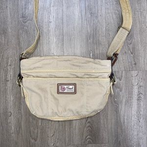 Vintage Fossil Canvas Crossbody bag